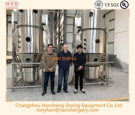 High Capacity Fluid Bed Pelleting Granulator And Drying Machine For Food Industry