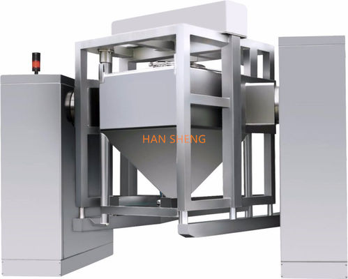 HZD-800 pharmaceutcal dried powder post bin blender for exchangeable IBC