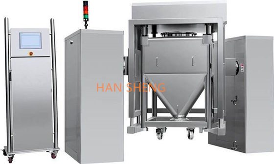 HZD-800 pharmaceutcal dried powder post bin blender for exchangeable IBC
