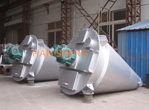 Double screw lifting baldes conical mixer//vertical ribbon blender for fertilizer