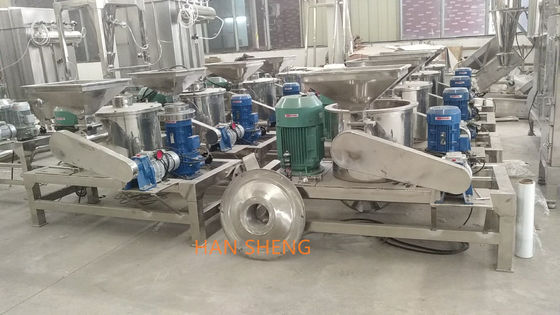 Rotating Blade 500kgh Dried Leaf Fine Powder Crusher