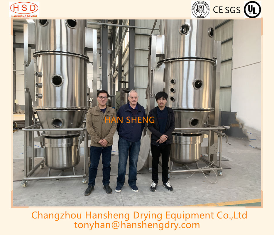 High Capacity Fluid Bed Pelleting Granulator And Drying Machine For Food Industry